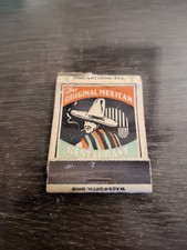 c1940s Original Mexican Restaurant San Antonio TX Historic Matchbook Cover picture
