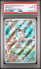 Pokemon Meowth 106 Phantasmal Flames IR PSA 10 Gem Mint Full Art picture