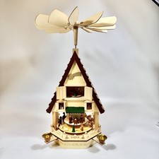 BRUBAKER German Christmas Pyramid Wooden Market Weihnachts Pyramide Carousel picture