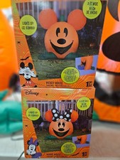 Gemmy 3ft Tall Disney's Mickey & Minnie Cutie Couple Halloween Inflatable picture