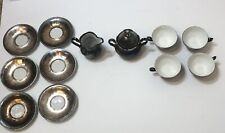 Vintage Dekor RW Bavaria Feinsilber Silver Porcelain Partial Set 12 Pieces picture
