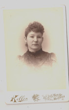 Pretty LADY poses for Helena Montana photographer KELLER VTG cabinet photo picture