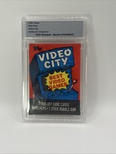 1983 Topps Video City Wax Pack Authentic Unopened Encapsulated picture