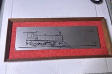 Vintage CP Rail Locomotive Plaque Mogul 2-6-0 1888 Brushed Aluminum Train Sign picture