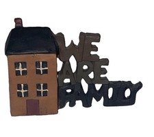 Cute Vtg Miniature Dollhouse onial House We Are Family  picture