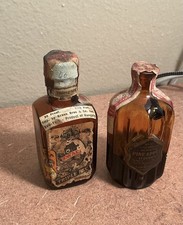 2 vintage 1930s  ZWACK  Miniature liquor Bottles  Triple Sec Pineapple Liqueur picture