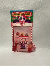Vintage Lisa Frank Stationary Happy Holidays Stocking - Sealed picture