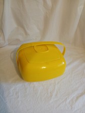 Vintage MCM Yellow Picnic Butler Set 70's picture