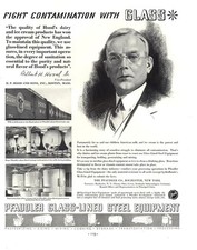 1935 Pfaudler Glass Lined Steel Equipment: Fight Contamination Vintage Print Ad picture