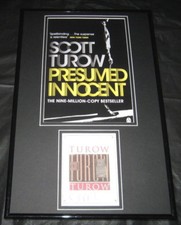 Scott Turow Presumed Innocent Signed Framed 11x17 Photo Display picture