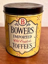Bowers Imported Old English Toffees tin, produced by The Earle S. Bowers Company picture