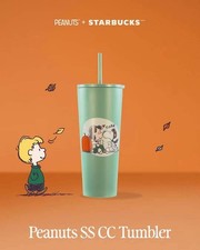 Presale Starbucks Peanuts Snoopy Green Cup New Authentic Asia Version picture