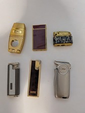 Vintage Lot of Used Japan Lighters Collectible Estate Lot Charmant Colibri picture