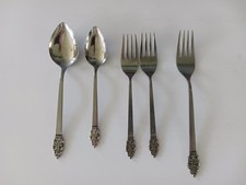 5 Pieces Vintage Oneidacraft Deluxe Stainless Flatware picture