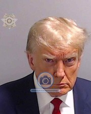 PRESIDENT DONALD TRUMP MUGSHOT FULTON COUNTY 8X10 PHOTO picture