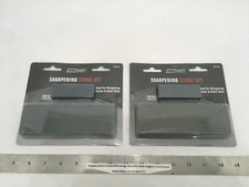 (2) NEW 2-pk Sharpening Stone Set - 220 Grit Pocket Size + 120/220 Grit Combo picture