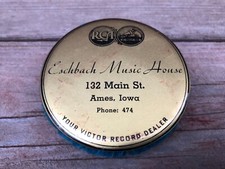 VTG CELLULOID RCA VICTOR RADIO PHONOGRAPH RECORD CLEANER ADV. BRUSH AMES IA picture