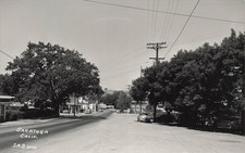 RPPC Saratoga California Main Street CA Chevron Gas Station Photo Postcard 48A picture