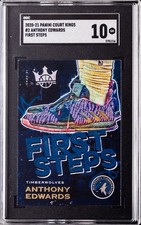 2020-21 PANINI COURT KINGS FIRST STEPS ##2 ANTHONY EDWARDS SGC 10 GM picture