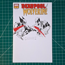 Marvel Deadpool Wolverine #1 Blank Original Artist Sketch By Joe St.Pierre picture