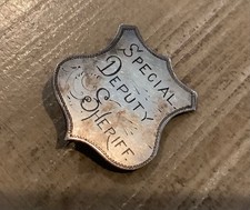 Vintage Jeweler Made Silver Deputy Sheriff Badge circa 1800s Wild West picture