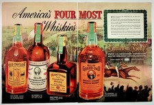 Vintage 1938 National Distillers Two Page Magazine Ad America's Four Most picture