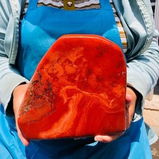 9.65LB TOP Natural Red jasper Quartz Crystal mineral specimen Healing Decoration picture