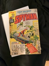 Harvey Comics Spyman #1 Top Secret Adventures Spyman Silver Age Adventure picture