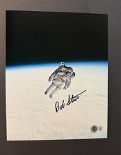 Robert L. Stewart Rare autographed signed astronaut NASA 8x10 photo Beckett BAS picture