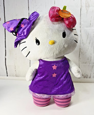 SUPER RARE 2012 SANRIO HELLO KITTY 24” HALLOWEEN EYELASH WITCH GREETER **VIDEO** picture