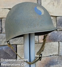 WWII M-1 Helmet. 29th Infantry Division. D-day Normandy. picture