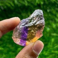 112 Cts Rare Big Ametrine Rough Gemstone – Natural Raw Amethyst and Citrine picture