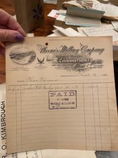 10 Sacramento CA Construction Billheads 1913–15 Chas Vannina Plastering Paint picture