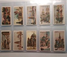 1917 Wills's Cigarettes Gems of Russian Architecture Full 50 Card Set EX-NM picture