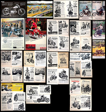 Vintage Harley Davidson Magazine Ads Lot 1947,48,49.50,51,52,53,54,55,56,57 Etc. picture