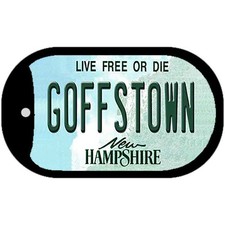 Goffstown New Hampshire Novelty Metal Dog Tag Necklace 2