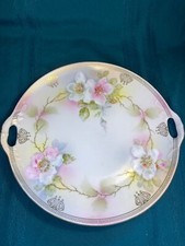 Antq German Porcelain Cabinet Plate, Hand Painted, Artist Signed, Marked, Number picture