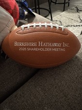 Berkshire Hathaway 2026 Shareholder Meeting Football Warren Buffett BRAND NEW 🔥 picture