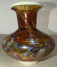 1967 DKL Studio Art Glass Vase Multicolor Rare picture
