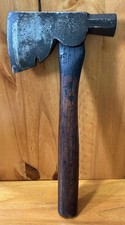 Antique HAMMOND HATCHET 2 Woodworking Tools GREAT AGED WOOD GRAIN picture