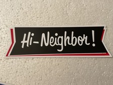 Narragansett Brewery Hi-Neighbor Beer Sticker Providence Rhode Island picture