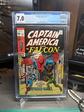 💫 Captain America #137 CGC 7.0 Spider-man App. Stone face app. Vintage marvel picture