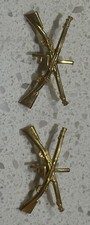 Pr 1907 1st. Infantry K. Co. Collar Devices. Museum Quality. picture