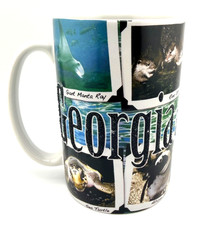 Georgia Aquarium 2010 3-D Collectible Coffee Mug 18oz picture