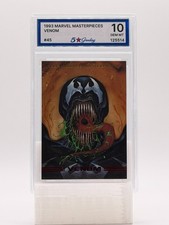 1993 Marvel Masterpieces VENOM #45 Graded 5 Star Gem Mint 10 LOW POP picture