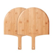 12 Inch Wood Pizza Peel, 2pcs Kitchen Bamboo Pizza Paddle Spatula, Large picture