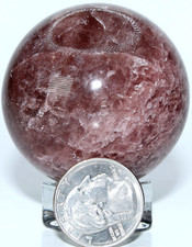 Brazilian Strawberry Quartz Sphere / 2.10