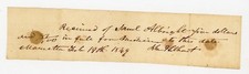 1849 Handwritten Medicine  Receipt Samuel Albright signed John Gilbert Lancaster picture