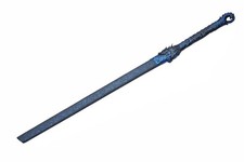 Blue Guardian Dragon Sword Katana Metal Decorative Fantasy Samurai picture