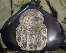 Vic Begay Large Etched Eagle Vase picture